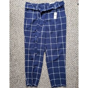 EXPRESS High Waisted Paperbag Ankle Pant